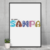 Poster Eu Amo Sampa - comprar online