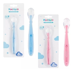 Kit Colher De Silicone Macio Anatômica Para Bebe 2 Unid - loja online