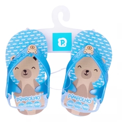 Chinelo Infantil Menino Com Elastico Pimpolho Ursinho - loja online