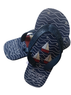 Pimpolho Chinelo Infantil Masculino Marinheiro