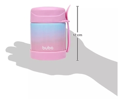 Pote Térmico Para Comida Bebe Inox Com Talher Rosa Buba - loja online