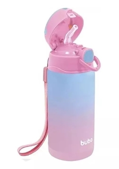 Copo garrafa térmico infantil 400ml rosa Buba - comprar online