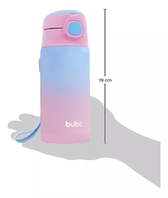 Copo garrafa térmico infantil 400ml rosa Buba na internet