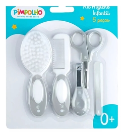 Kit Higiene Bebe 5 Pecas Escova Pente Lixa Cortador Pimpolho