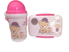 KIT POTE E GARRAFINHA URSO, MARMITA PARA LANCHEIRA - Kids For Fun