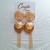 Brinco Folheado a Ouro 18k com Capim Dourado