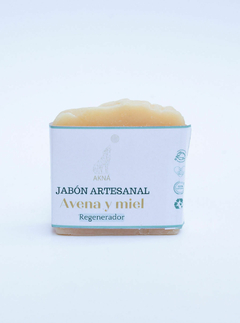 Jabón artesanal avena y miel- 100 gr