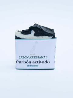 Jabón natural- carbón artesanal- 100 gr