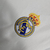 Kit Infantil Real Madrid I manga longa 23/24 Branco com detalhes em preto e amarelo - loja online