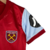 Kit Infantil West Ham I 23/24 - Vinho com detalhes em azul