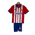 Kit Infantil Girona I 23/24 - Branco com detalhes em vermelho e azul