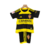 Kit Infantil Zaragoza II 23/24 - Preto com detalhes em amarelo