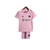 Kit Infantil Inter Miami CF I 23/24 Rosa com detalhes em preto