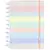 CADERNO ARCO-IRIS PASTEL - GRANDE