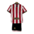 Kit Infantil Sheffield Edição Especial Errea 23/24 - Vermelho com detalhes em dourado - comprar online