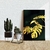 Quadro Decorativo Botânico Costela de Adão e Tucano Dourado Vertical - MFDecor