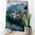 Quadro Decorativo Paisagem de Hallstatt Vilarejo nos Alpes Áustria Vertical - comprar online