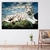 Quadro Decorativo Animal Selvagem Tigre Branco Horizontal