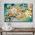 Quadro Decorativo Abstrato Floral Pérola Artístico Flor Dourada Horizontal na internet