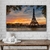 Quadro Decorativo Paisagem de Entardecer Torre Eiffel em Paris França Horizontal na internet