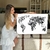 Quadro Decorativo Asbtrato Mapa Mundi Vintage Branco Horizontal - comprar online