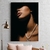 Quadro Decorativo Mulher Beleza Feminina Rosto sob a Sombra Vertical - comprar online