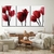 Quadros Decorativos Trio em Flores Tulipas Vermelhas Minimalistas - loja online