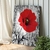 Quadro Decorativo Floral Papoula Vermelha Vertical na internet