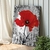 Quadro Decorativo Floral Papoula Vermelha - comprar online