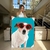 Quadro Decorativo Dog Russell Terrier com Óculos Vertical