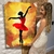 Imagem do Quadro Decorativo Bailarina Abstrata Vertical