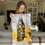 Quadro Decorativo Big Ban Abstrato Fundo Dourado Vertical - loja online