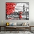 Quadros Decorativos Cidade Londres Casal Romântico Red Horizontal - comprar online