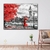 Quadros Decorativos Cidade Londres Casal Romântico Red Horizontal