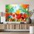 Quadro Decorativo Floral Flores Tulipas Coloridas Horizontal - loja online