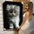 Quadro Decorativo Pet Gato Filhote Branco e Peludo Vertical - loja online