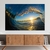 Quadro Decorativo Paisagem Por do Sol no Meio da Onda Horizontal - comprar online