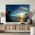 Quadro Decorativo Paisagem Por do Sol no Meio da Onda Horizontal - MFDecor