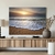 Quadro Decorativo Paisagem Por do Sol na Praia Horizontal - MFDecor