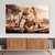 Quadro Decorativo Família Leão 3 Filhotes Horizontal - comprar online