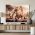 Quadro Decorativo Família Leão 3 Filhotes Horizontal - MFDecor