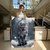 Quadro Decorativo Animal Selvagem Puma Caminhando na Neve Vertical