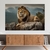 Quadro Decorativo Animal Selvagem Leão de Judá Rei da Floresta nas Montanhas Horizontal - MFDecor