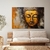 Quadro Decorativo Religioso Buda Rosto Abstrato Horizontal - MFDecor