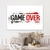 Quadro Decorativo Street Art Com Palavra Game Over Horizontal - MFDecor