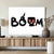 Quadro Decorativo Street Art Com Palavra Boom Horizontal - MFDecor