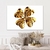 Quadro Decorativo Representação Abstrata de Trevo de Quatro Folhas em Ouro Gold Horizontal - loja online