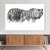 Quadro Decorativo Animal Silhueta de Tigre Preto e Branco Horizontal - comprar online