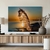 Quadro Decorativo Paisagem Penas com Fundo na Praia Horizontal - MFDecor