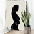 Quadro Decorativo Silhueta de uma Mulher Beleza Feminina Vertical - comprar online